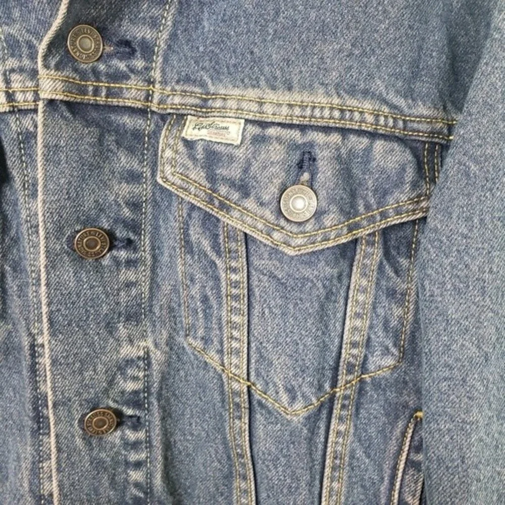 Men's Vintage Levi Strauss Signature Preimum Denim Button Up Jacket Size Small - Picture 11 of 14